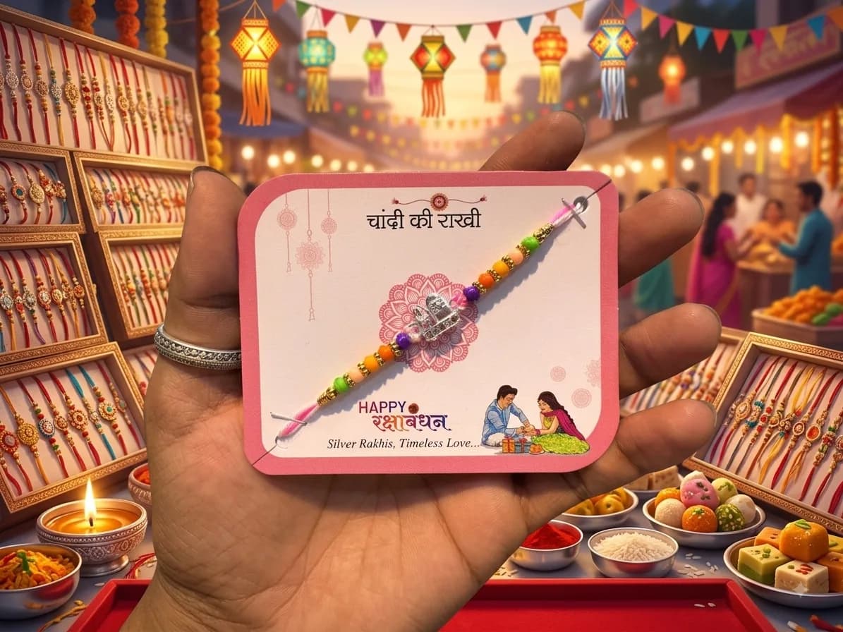 Silver Rakhi 5