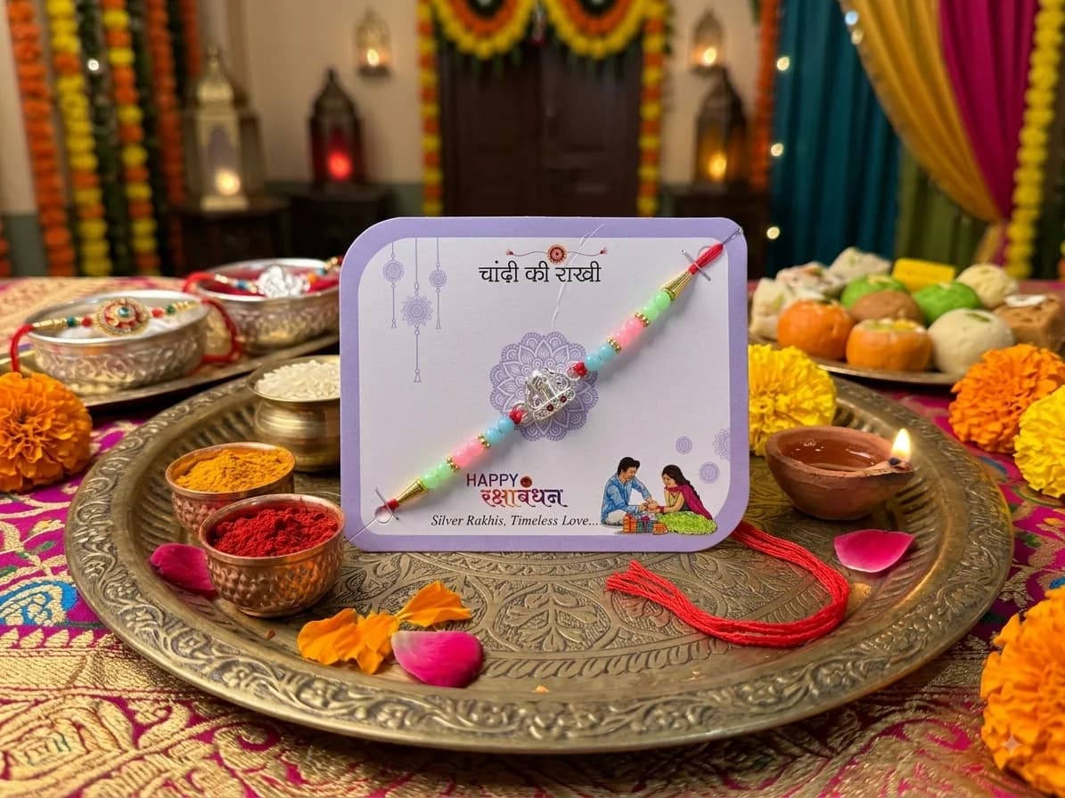 Silver Rakhi 6