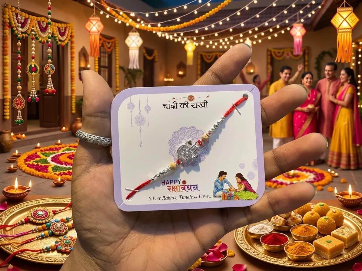 Silver Rakhi 7
